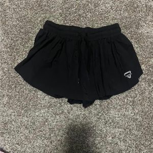 Black athletic shorts